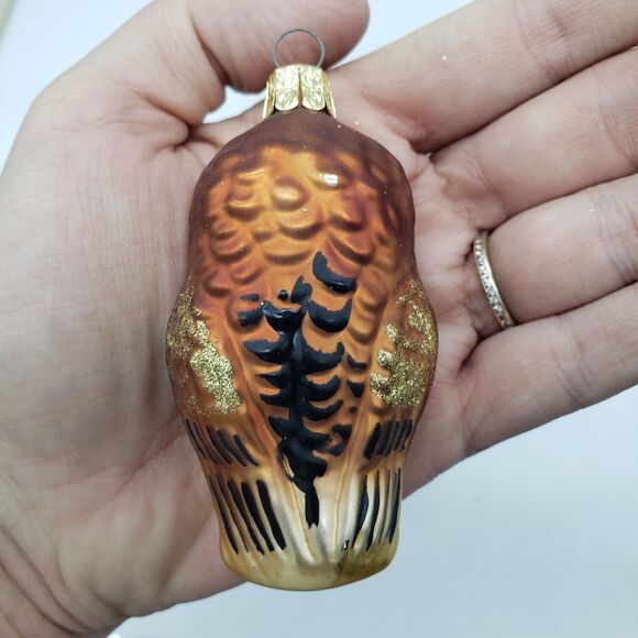 Lot 2 VTG Blown Glass Mercury Owl Christmas Ornaments- Germany & Czech Republic - Picture 5 of 16